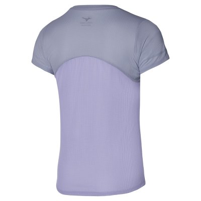 Camisa Mizuno Dryaeroflow Tee Mujer - Morados - Chile M763NPOEGZ